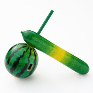 Photo1: Spinning Tops / Watermelon and Cucumber