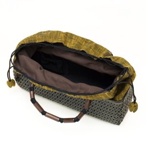 Photo3: Bamboo Bags / Hemp-leaf Weave Bags