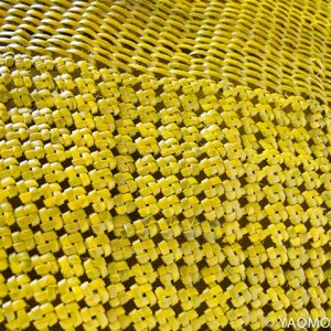 Photo3: Rattan Bags / Cobblestone Weave Tote - Yellow