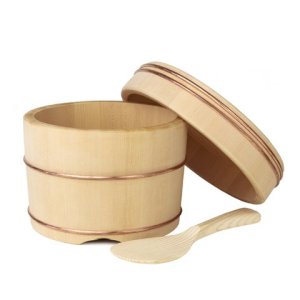 Photo3: Wooden Containers and Tableware / Wooden Container with Spatula