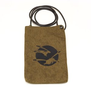 Photo1: Tote Bags /  Edo Tote Pouch: "Leaping Rabbits"