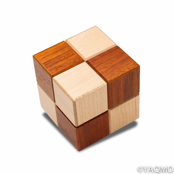 Japanese Handmade Karakuri Cube Box 