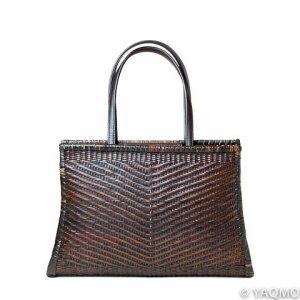 Photo: Rattan Bags / Wickerwork Diagonal Pattern Handbag