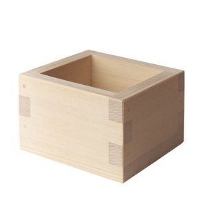 Photo: Wooden Containers and Tableware / Wooden Sake Cup (Masu)