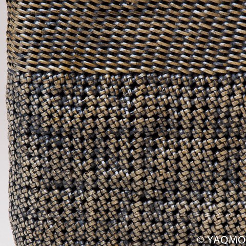 Photo3: Rattan Bags / Cobblestone Weave Tote - Brown