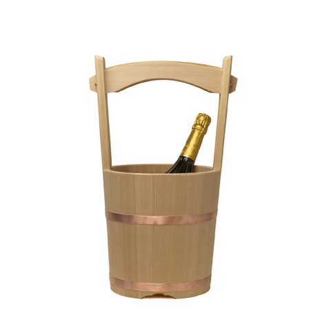 Photo2: Wooden Containers and Tableware / Wooden Bucket and Dipper Set
